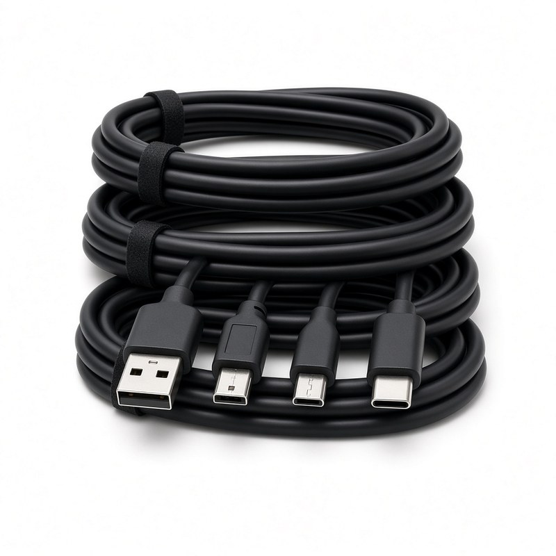 USB Cable Set (A, B, C, Mini, Micro)